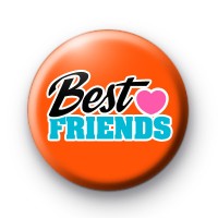 Cute Best Friends Heart Slogan Badge thumbnail