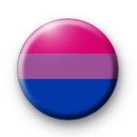 Bisexual Pride Rainbow Flag Badge thumbnail
