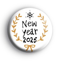 Gold New Year 2025 Badge