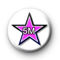 Black and pink star 5M badge thumbnail