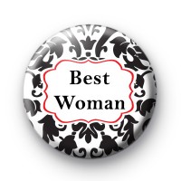 Black And Red Best Woman badge