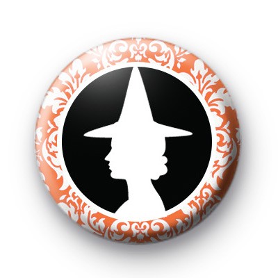 Black and Orange Witch 2 badge
