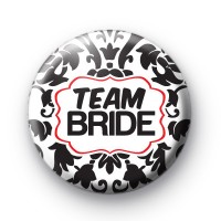 Black and Red Team Bride Badges