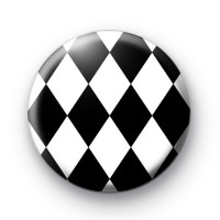 Black and White Diamond Pattern Badge