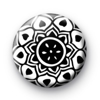 Black and White Henna Pattern 2 badge