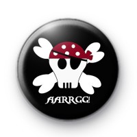 Black Pirate Skull Badge Arrrgghhh