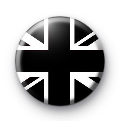 Black Union Jack Button Badges