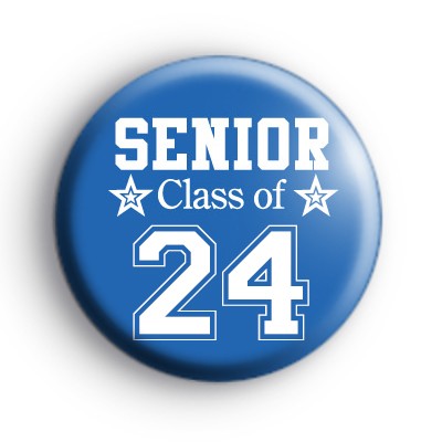 Blue Senior Class of 2024 School Leaver Badge