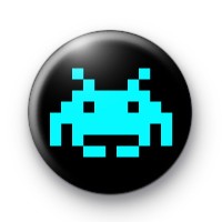 Space Invader (blue) Badge