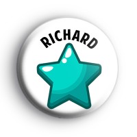 Blue Star Custom Name Badge