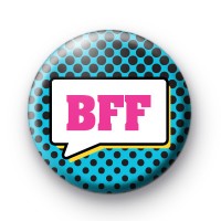 BFF Speech Bubble Blue Badge