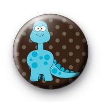 Blue Dinosaur Badge