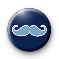 Blue on Blue Moustache Badges