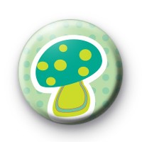 Blue Toadstool Button Badges