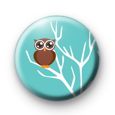 Cute Wise Owl Pin Badge