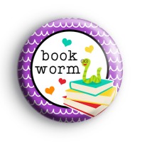 Bookworm Bookish Button Badge