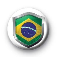 Brazil Flag Crest Badge