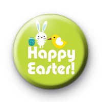 Bright Fun Happy Easter Badge