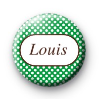 Bright Green Dotty Personalised Name Badge