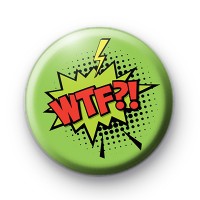 Bright Green WTF Comic Book Style Badge
