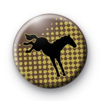Bucking Horse Button Badges
