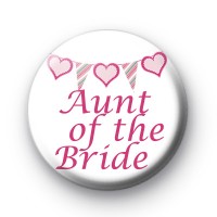 Bunting Aunt of the Bride badge