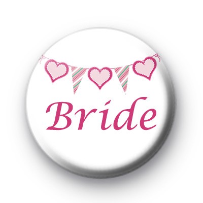 Bunting Bride Badge medium