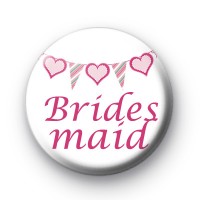 Bunting Bridesmaid Badges
