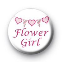 Bunting Flower Girl Badges