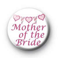 Bunting Mother of The Bride badge