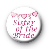 Bunting Sister of the Bride Badge