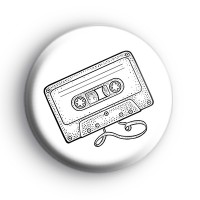 C60 Cassette Tape Badge