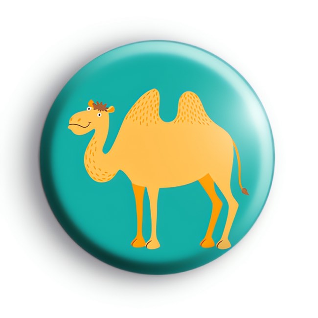 Camel Button Badge