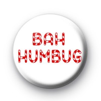 Bah Humbug Candy Cane Badge