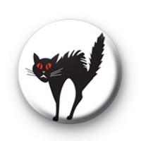 Black Cat Fright 25mm Badge