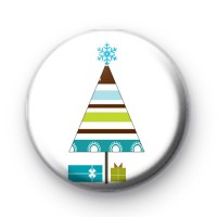 Christmas Tree & Gifts Button Badges