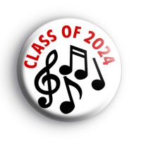 Class Of 2024 Music Notes Badge thumbnail