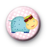 Cool Hippo Button Badges