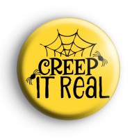 Creep It Real Spiders Web Badge