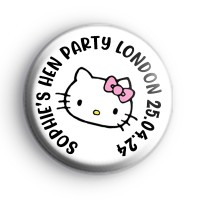 Custom Hello Kitty Hen Party Badge