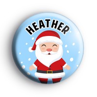 Custom Jolly Santa Claus Name Badge