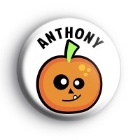 Personalised Cute Pumpkin Name Badge