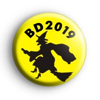Yellow Personalised Wicked Witch Badge thumbnail
