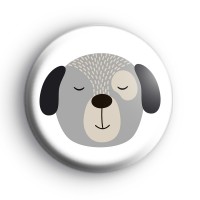 Grey Puppy Dog Badge thumbnail