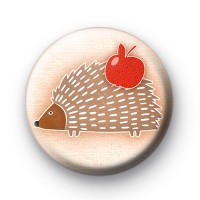 Cute Woodland Hedgehog Badge