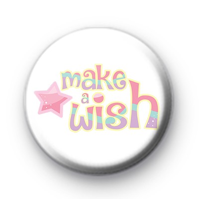 Cute Make A Wish Birthday Badge