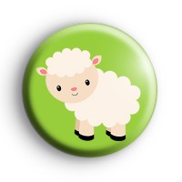 Cute Farmyard Lamb Badge
