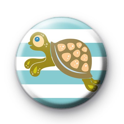 Cute Green Turtle Badge