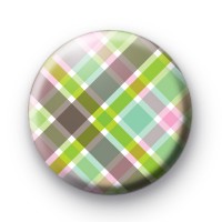Cute plaid pattern badge