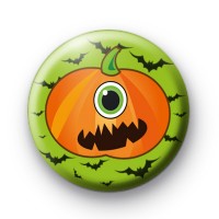 Cyclops Pumpkin Pin Button Badges